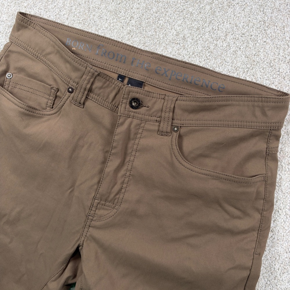 prAna Brion Slim Fit Pants Mens 32x32 Brown Zion Stretch Outdoor Hiking